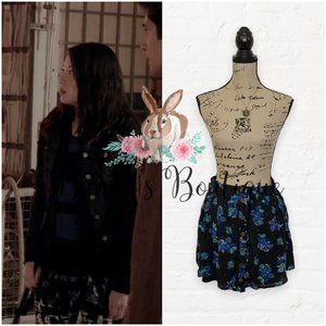 Kira Yukimura's Mimi Chica Button Front Floral Skirt Teen Wolf